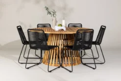 Garten Essgruppe Noris – 7-teiliges Gartenmöbel-Set mit Tisch aus Akazie
