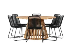 Garten Essgruppe Noris – 7-teiliges Gartenmöbel-Set mit Tisch aus Akazie