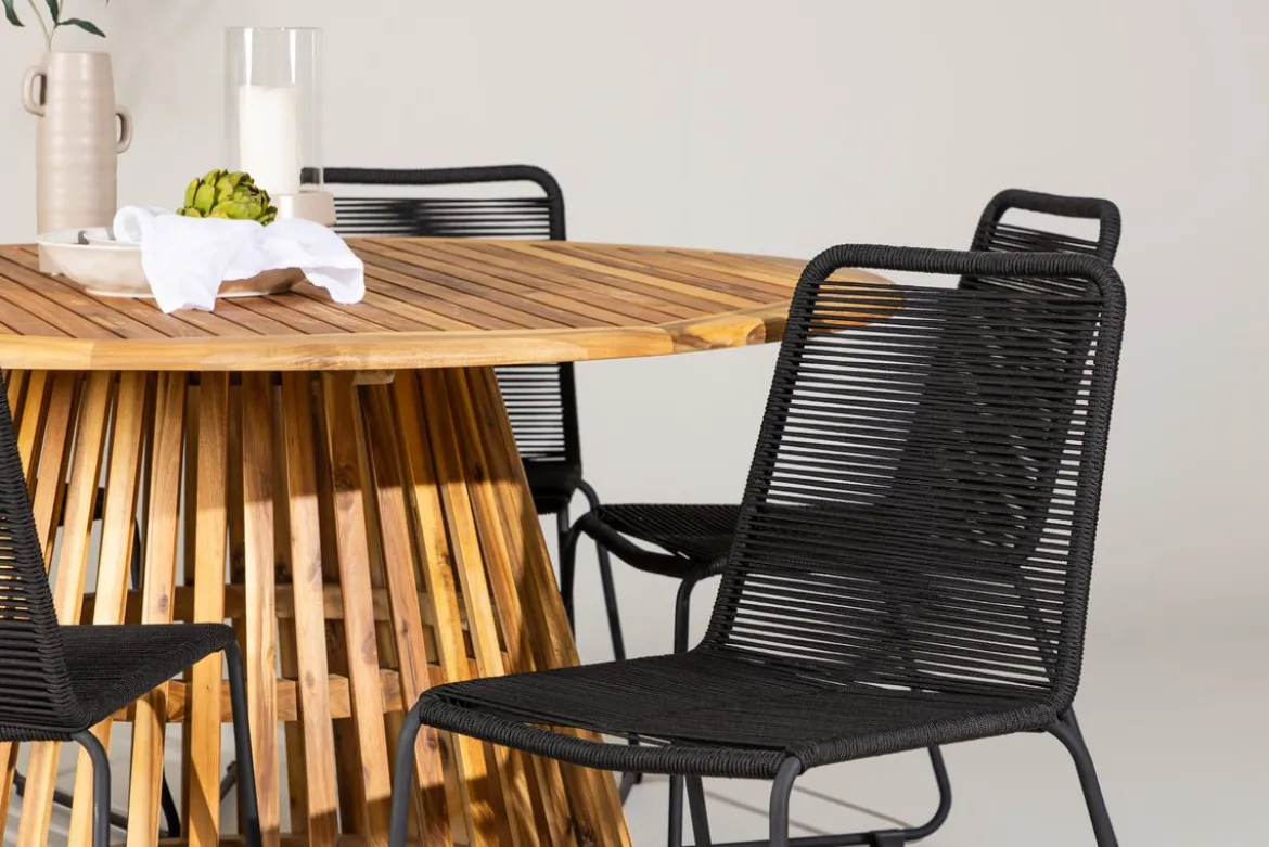 Garten Essgruppe Noris – 7-teiliges Gartenmöbel-Set mit Tisch aus Akazie