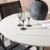 Garten Essgruppe Novira – 5-teiliges Set in Beige/Schwarz