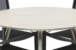 Garten Essgruppe Orlena – 5-teiliges Set in Beige/Schwarz