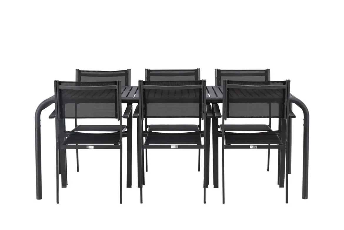 Garten Essgruppe Toni – 7-teiliges Gartenmöbel-Set aus Aluminium