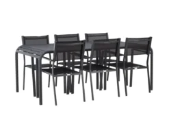 Garten Essgruppe Toni – 7-teiliges Gartenmöbel-Set aus Aluminium