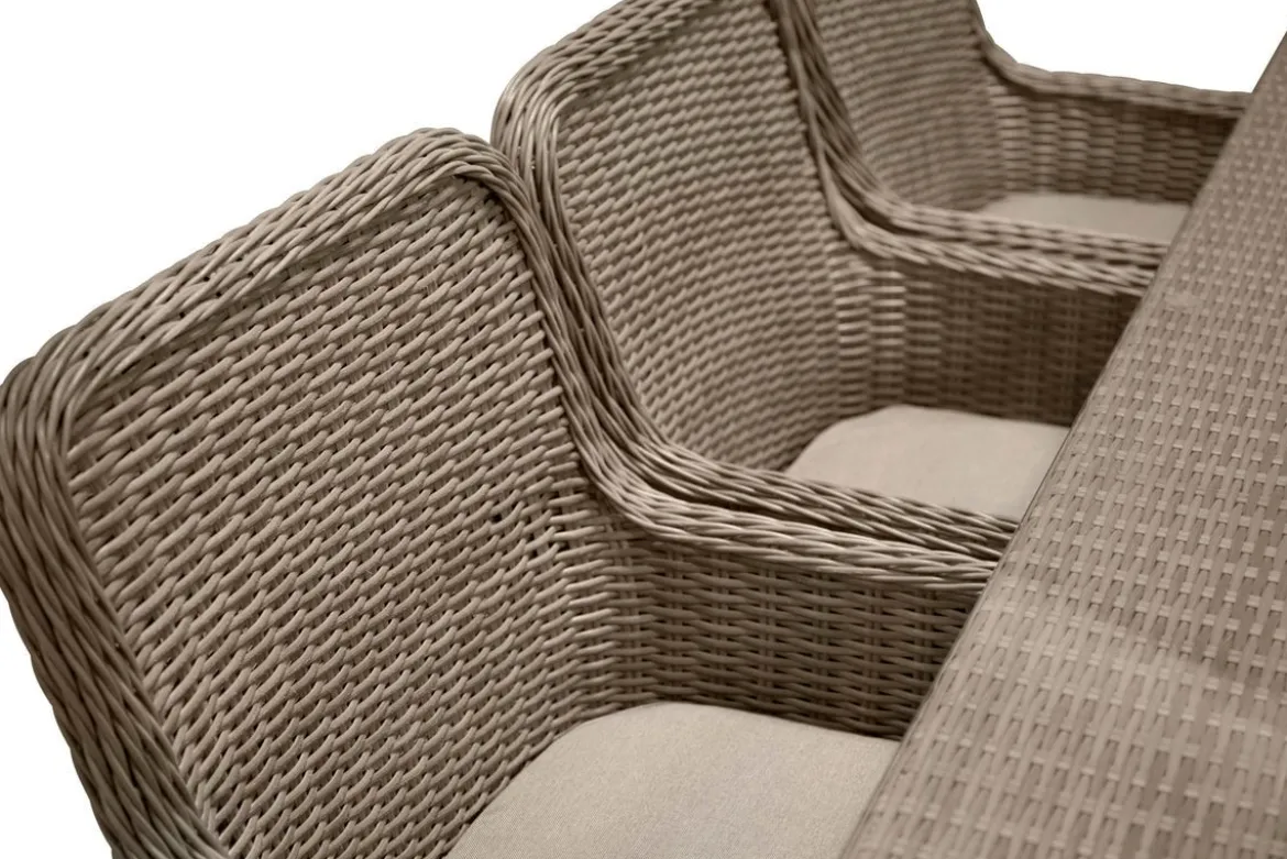 Garten Essgruppe Valencia” – 7-teiliges Gartenmöbel-Set aus Polyrattan