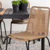 Garten Essgruppe Virello – 5-teiliges Gartenmöbel-Set in Schwarz/Braun