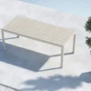 Garten Esstisch Amalfi - 205x90 cm aus Aluminium und Polywood in Beige oder Schwarz