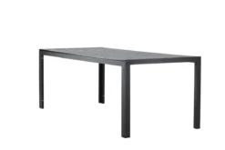 Garten Esstisch Amalfi - 205x90 cm aus Aluminium und Polywood in Beige oder Schwarz