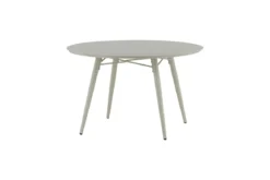 Garten Esstisch Arbor - Ø 120cm aus beigem Aluminium