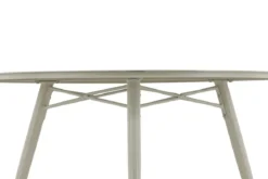 Garten Esstisch Arbor - Ø 120cm aus beigem Aluminium