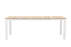 Garten Esstisch Eliano - 210x100 cm mit einer Tischplatte aus Teakholz in Naturoptik