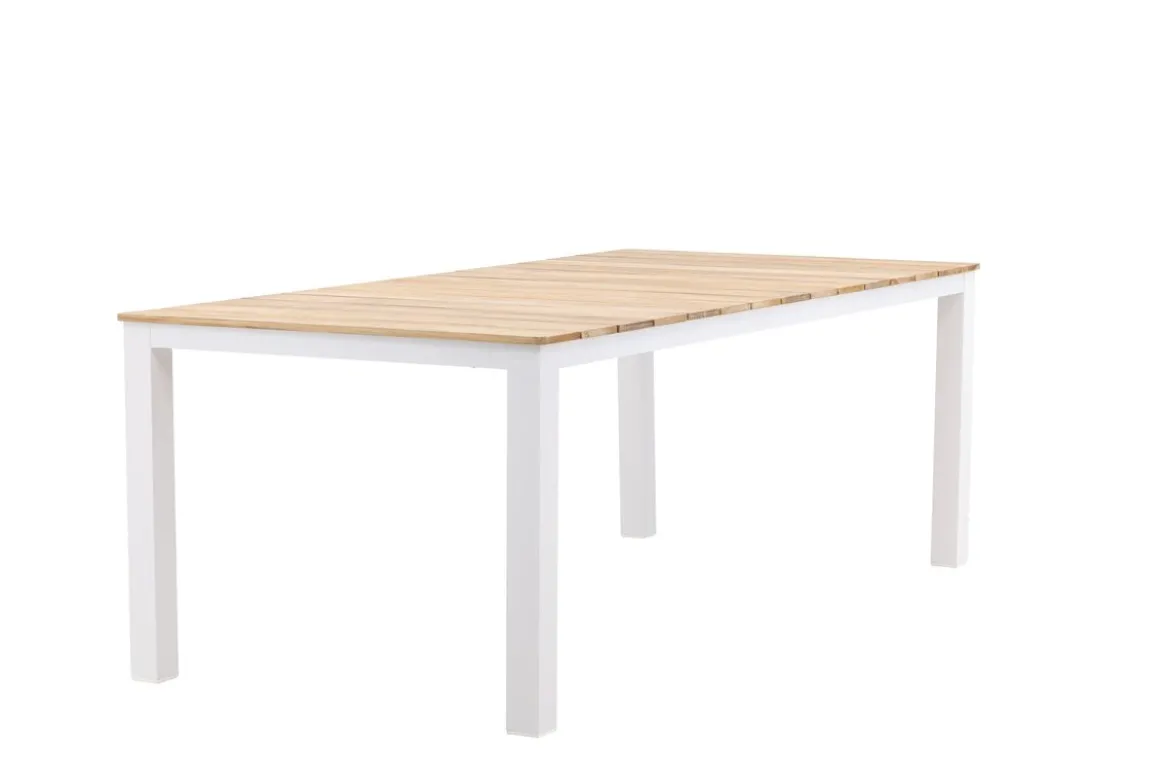 Garten Esstisch Eliano - 210x100 cm mit einer Tischplatte aus Teakholz in Naturoptik