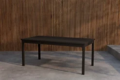 Garten Esstisch Lago - 180x90 cm aus weiß gekalktem oder schwarzem Teakholz