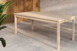 Garten Esstisch Lago - 180x90 cm aus weiß gekalktem oder schwarzem Teakholz