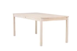 Garten Esstisch Lago - 180x90 cm aus weiß gekalktem oder schwarzem Teakholz