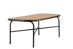 Garten Esstisch Lumo - 200x90 cm mit Akazien-Tischplatte in Naturoptik