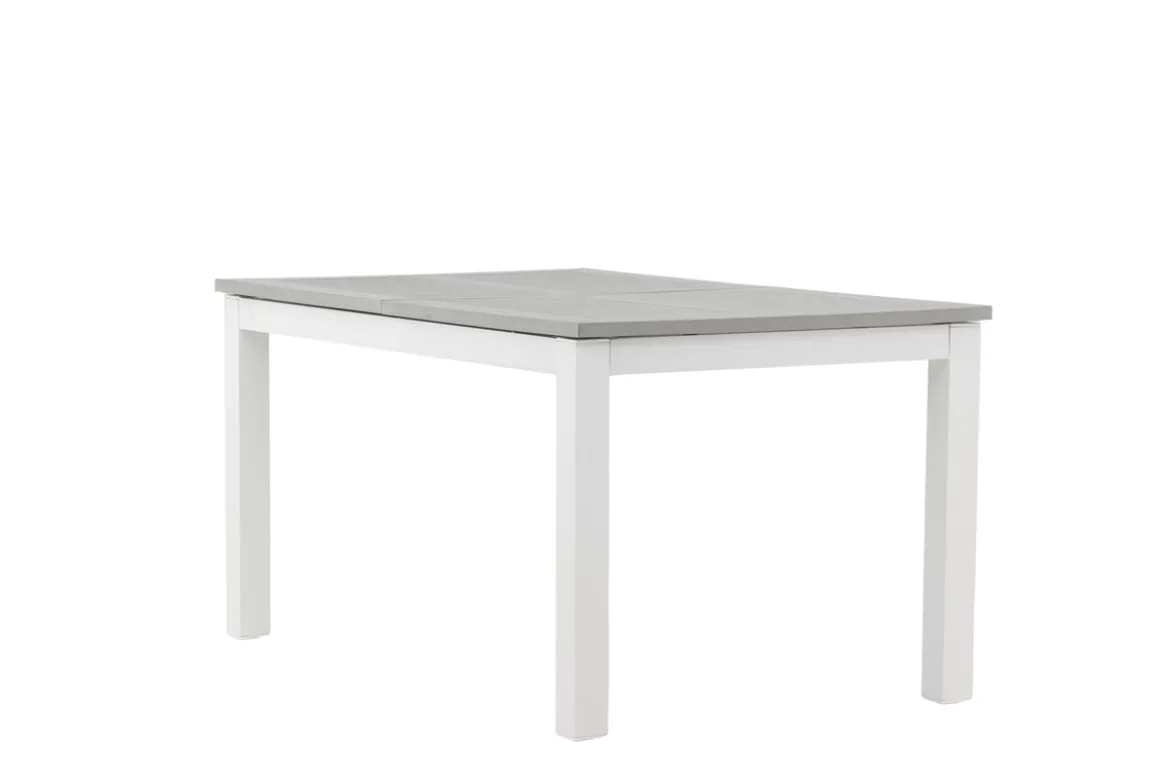 Garten Esstisch Ravello - Ausziehbar von 152 auf 210 cm mit weißem Aluminiumgestell