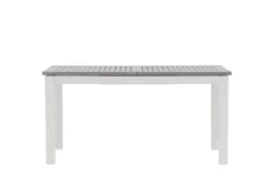 Garten Esstisch Ravello - Ausziehbar von 152 auf 210 cm mit weißem Aluminiumgestell
