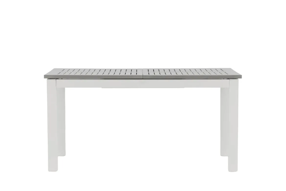 Garten Esstisch Ravello - Ausziehbar von 152 auf 210 cm mit weißem Aluminiumgestell