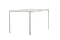 Garten Esstisch Siena - 140x80 cm aus Aluminium und Polywood in Beige oder Schwarz