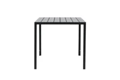 Garten Esstisch Siena - 140x80 cm aus Aluminium und Polywood in Beige oder Schwarz