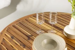 Garten Esstisch Silva - Ø 120cm aus Akazienholz in Naturoptik