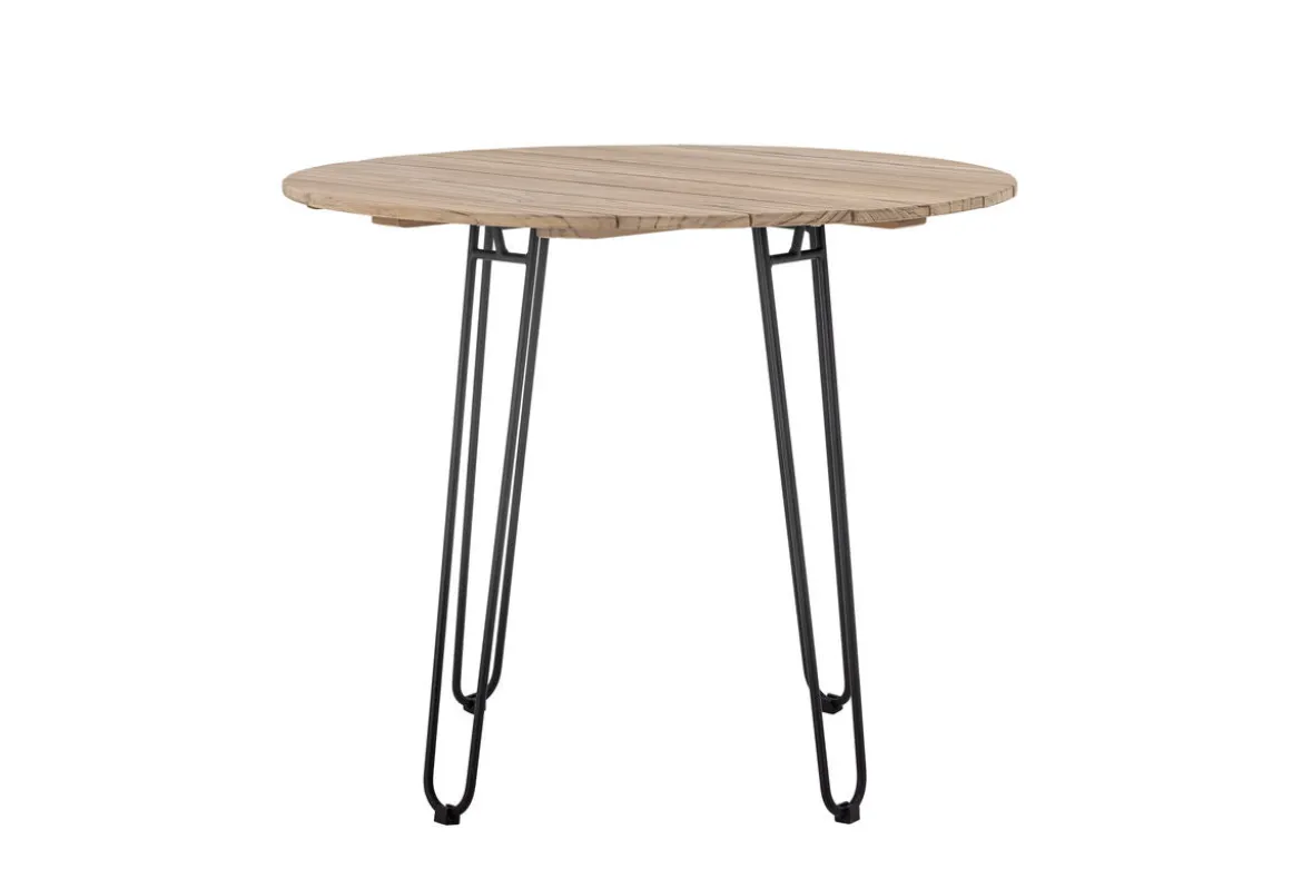 Garten-Esstisch Tavon – FSC®-Teakholz mit Metallgestell