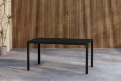 Garten Esstisch Vasta - 150x85 cm aus Aluminium in Beige oder Schwarz