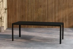 Garten Esstisch Vento - 200x90 cm aus Aluminium in Beige oder Schwarz