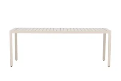Garten Esstisch Vento - 200x90 cm aus Aluminium in Beige oder Schwarz