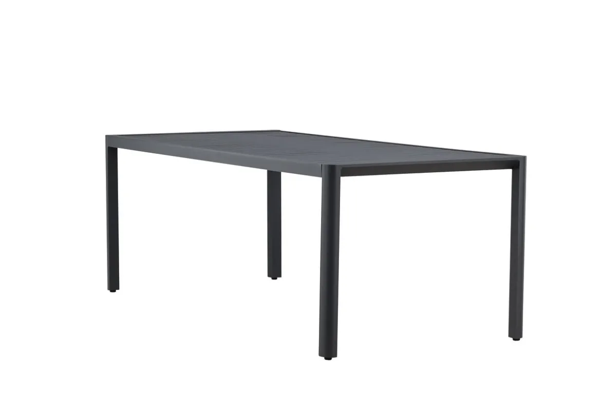 Garten Esstisch Vento - 200x90 cm aus Aluminium in Beige oder Schwarz