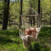 Garten Hängesessel Arlena – Bequemer Outdoor-Schaukelstuhl in Weiß