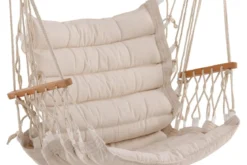 Garten Hängesessel Arlena – Bequemer Outdoor-Schaukelstuhl in Weiß