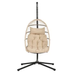 Garten Hängesessel Valora - aus PE-Rattan in Beige