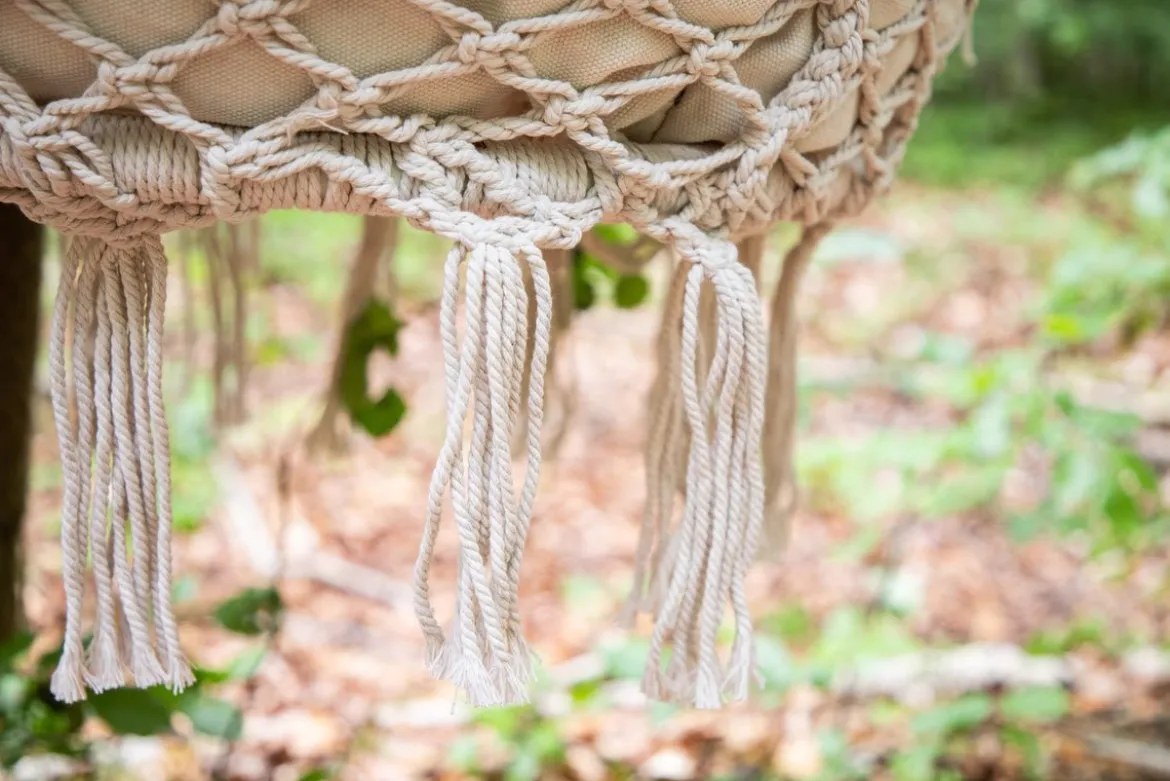 Garten Hängesessel Vera - aus Polyester in Weiß oder Grau