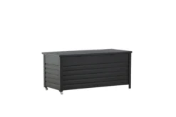 Garten Kissenbox Ludmilla - schwarze Aluminiumkonstruktion inkl. Innentasche