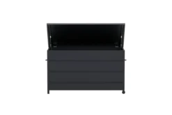 Garten Kissenbox Nessa - Aus schwarzem Aluminium