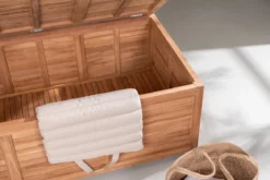Garten Kissenbox Sorine - 46x130x70 aus Teakholz