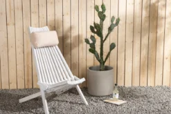 Garten-Loungesessel Active - aus Akazienholz in Weiß