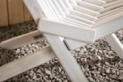 Garten-Loungesessel Active - aus Akazienholz in Weiß