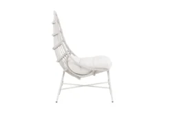 Garten- Loungesessel Anne - Aus Polyester und Stahl in Beige
