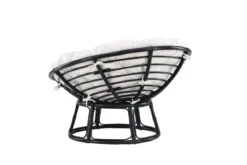 Garten-Loungesessel Bob - aus schwarzem Rattan inklusive Kissen