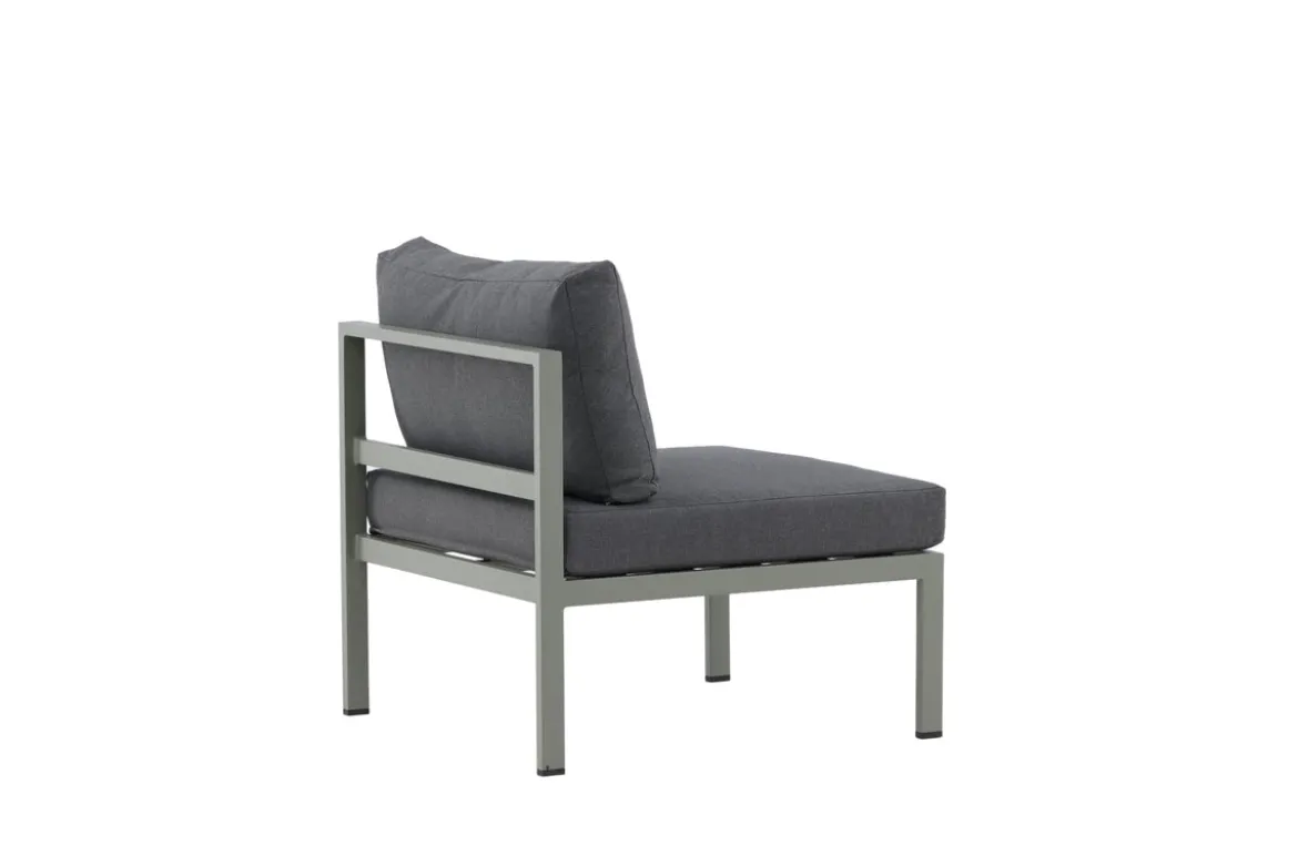 Garten Loungesessel Borelio - Outdoor-Sessel aus Aluminium & Stoff