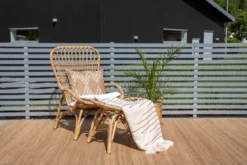 Garten-Loungesessel Elenore - in Natur inklusive Kissen