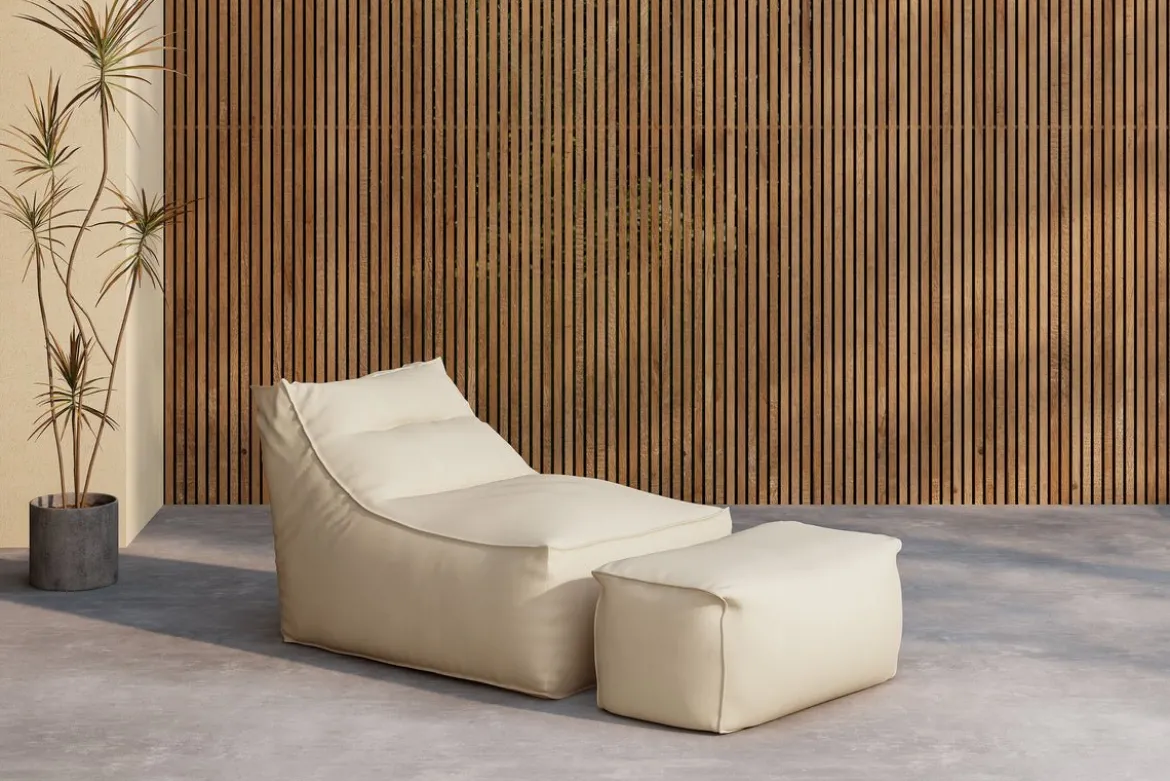 Garten- Loungesessel Hello Kombi - Wahlweise in Weiß/Braun oder Beige