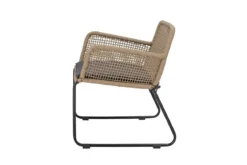 Garten Loungesessel Kairo – Metall mit handgeflochtenem Seil