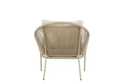 Garten- Loungesessel Larissa - In der Farbe Beige inklusive Kissen