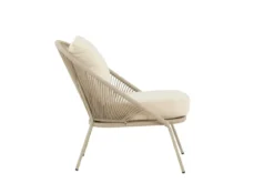Garten- Loungesessel Larissa - In der Farbe Beige inklusive Kissen