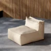 Garten Loungesessel Minoa – mit beigem Olefin Bezug