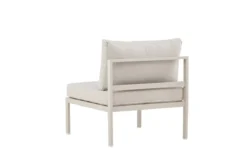 Garten Loungesessel Rika - Outdoor-Sessel mit Aluminium Gestell und zwei Kissen