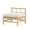 Garten Loungesessel Rob – handgeflochtenes Design mit hellgrauen Kissen